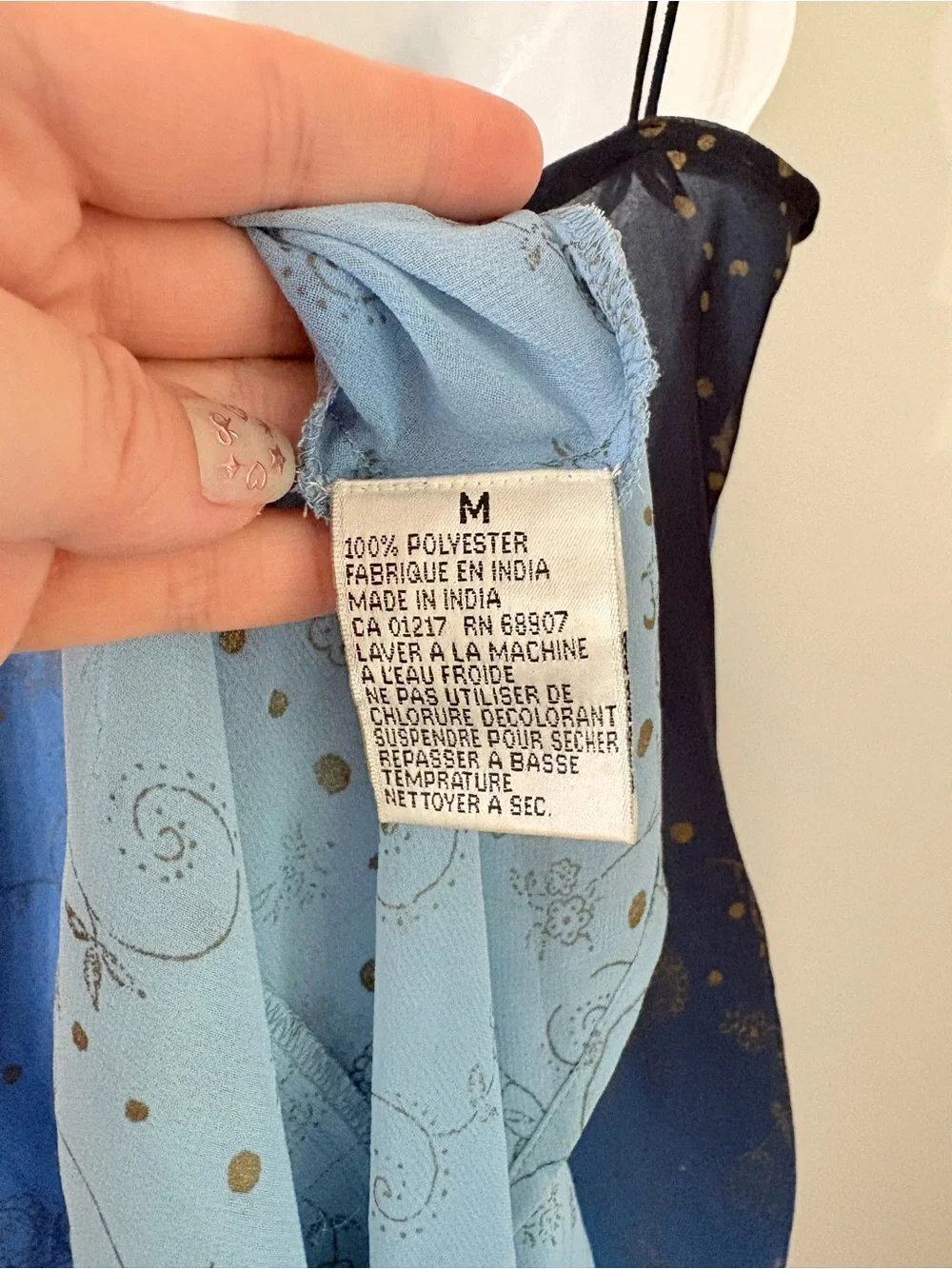 VTG Y2K Le Château Blue Ombre Maxi Slip Dress Fairycore Celestial Prom Gown M - Picture 6 of 7